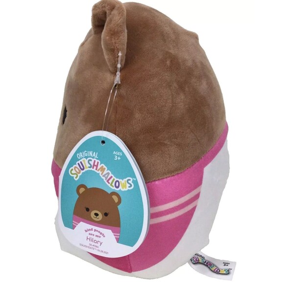 Kellytoy Squishmallow Hilary Brown Bear 8" Plush 'Kind People Are My People' Top - Picture 3 of 6